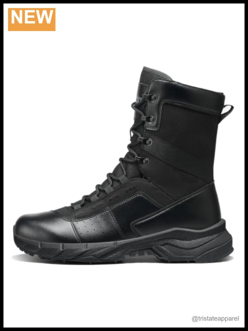 Military Tactical Work Boots Soft Toe Water Resistant Slip Resistant 8 Inch
